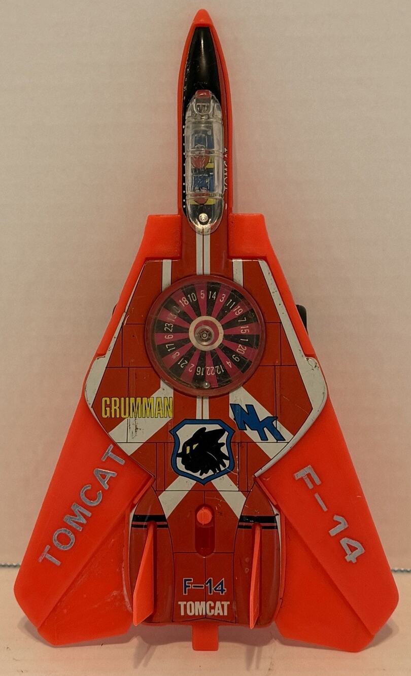 Jimmy Toys F-15 4” Plastic Jet Roulette 80’s Vintage Rare!!